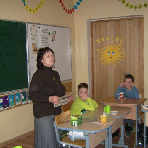 2b klasėje integruota lietuvių kalbos – dailės ir technologijų pamoka