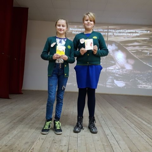 Paulina Bosaitė ir Faustina Valaitytė dalyvavo konferencijoje ,„Aktyvus, saugus ir sveikas“