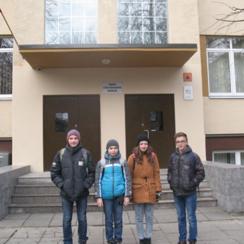 Stasio Šalkauskio gimnazijoje vyko apskrities 5-8 klasių mokinių matematikos komandinis konkursas Stasio Šalkauskio taurei laimėti