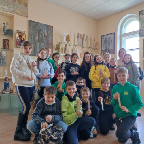 5a klasės mokiniai lankėsi Šiaulių Angelo muziejuje