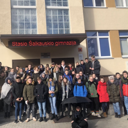 8 kl. mokinių pažintinis vizitas Stasio Šalkauskio gimnazijoje